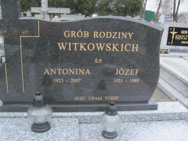 Antonina Witkowska 1923 Nowe Skalmierzyce - Grobonet - Wyszukiwarka osób pochowanych