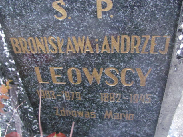 Andrzej Leowski 1882 Nowe Skalmierzyce - Grobonet - Wyszukiwarka osób pochowanych